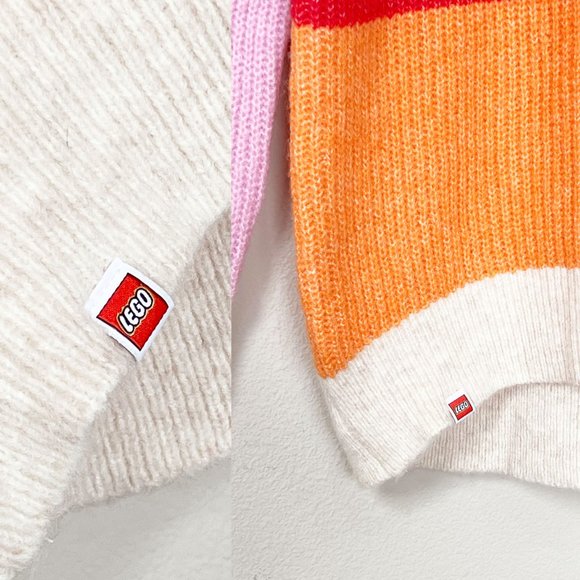 NEW LEGO x Target Colorblock Wool Blend Sweater M Longline Colorful Limited Rare - Picture 6 of 16